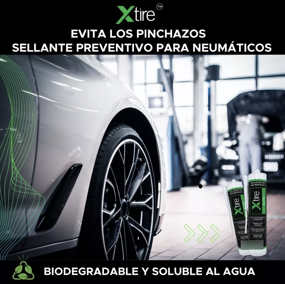 Sellante Preventivo De Neumáticos Soluble Al Agua Autos Xtire-1