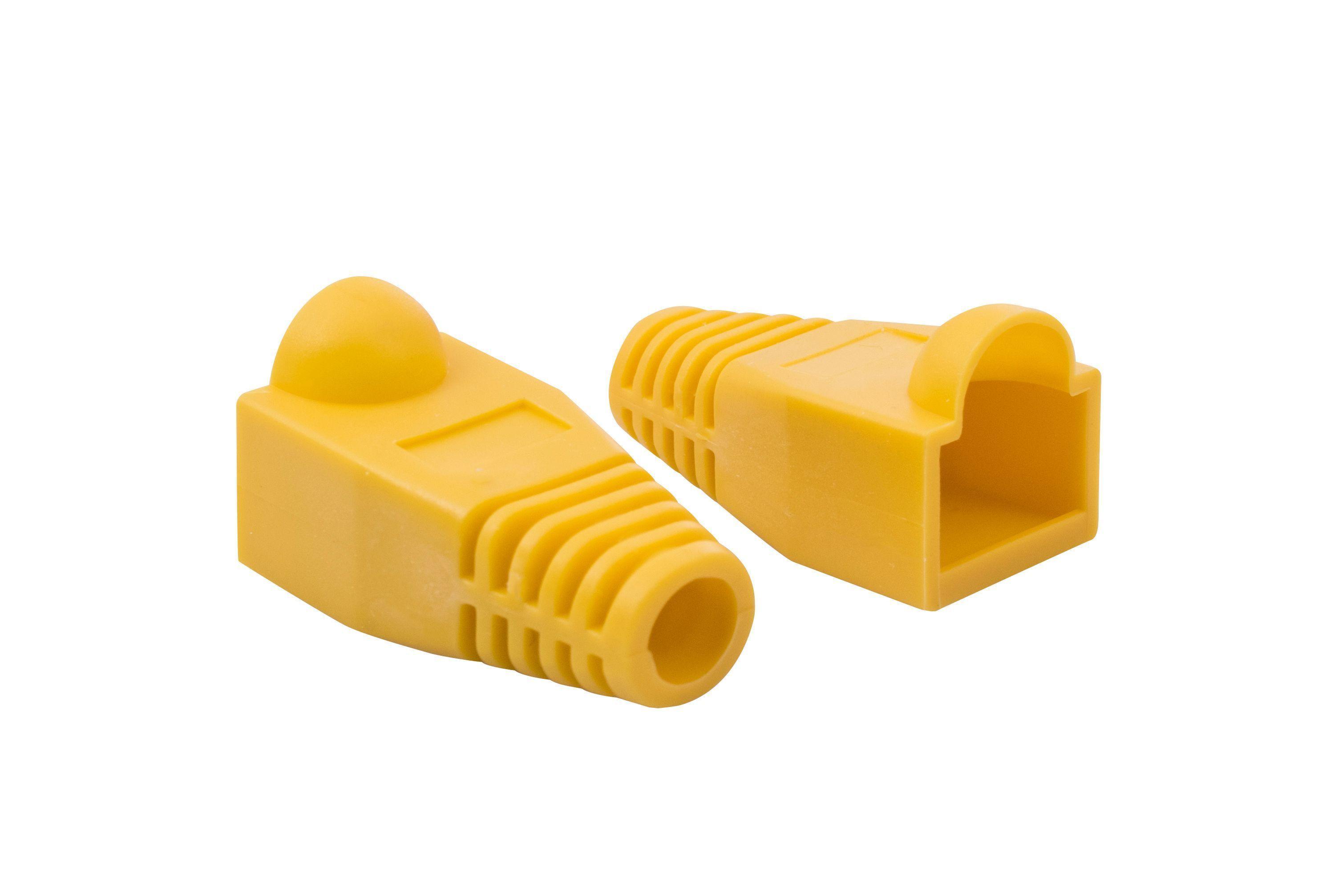 Capuchon RJ45 Amarillo 100 Unidades-0