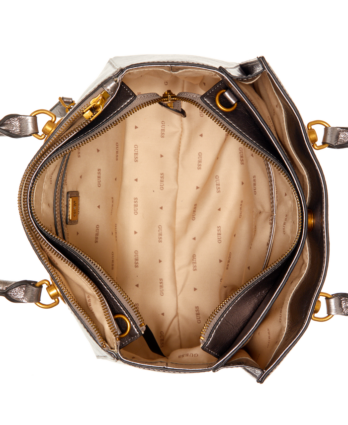 Cartera Guess Amantea Girlfriend Sat Gra Plateado-3