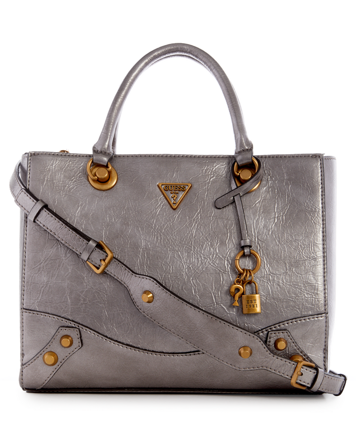 Cartera Guess Amantea Girlfriend Sat Gra Plateado-0