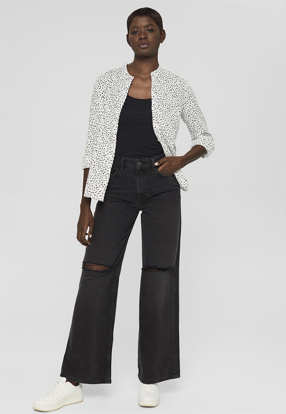 Blusa Manga Larga Estampada Esprit-0