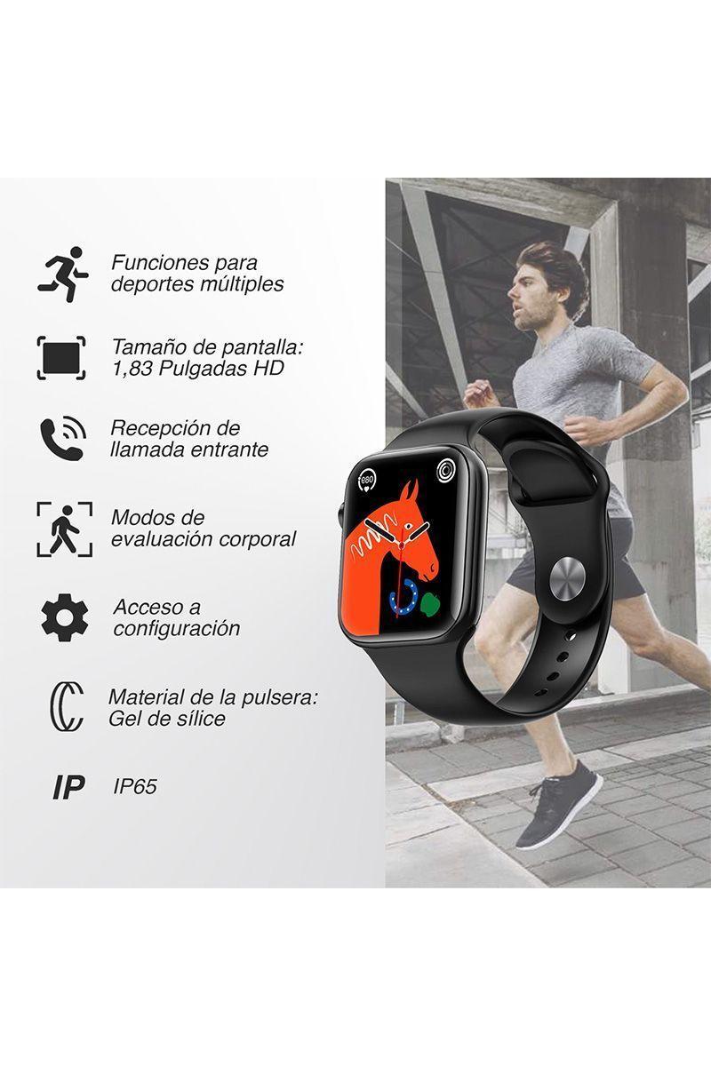 Smartwatch Reloj Inteligente W12 Pro Negro-1