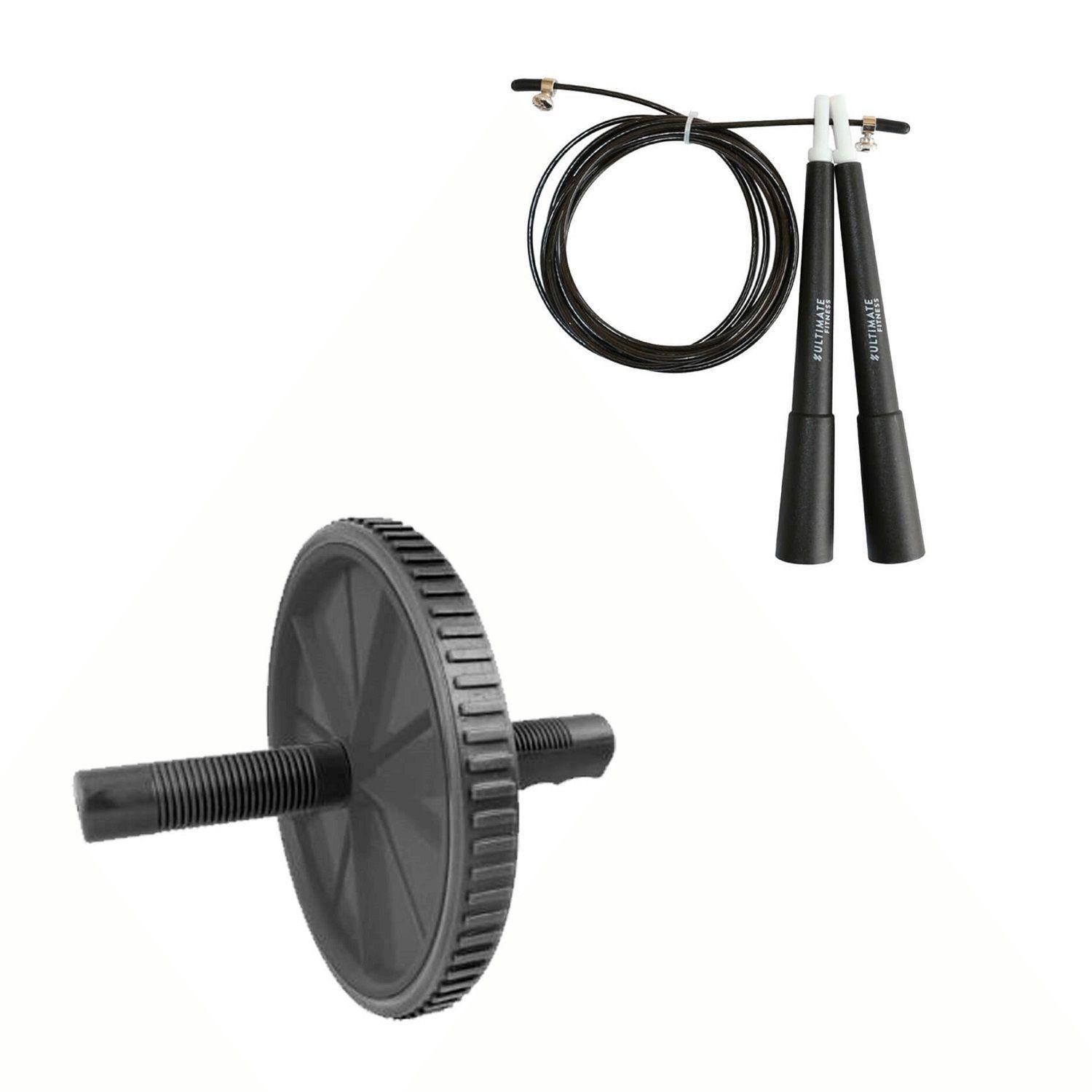 Pack Rueda Abdominales + Cuerda de Salto Slim-0
