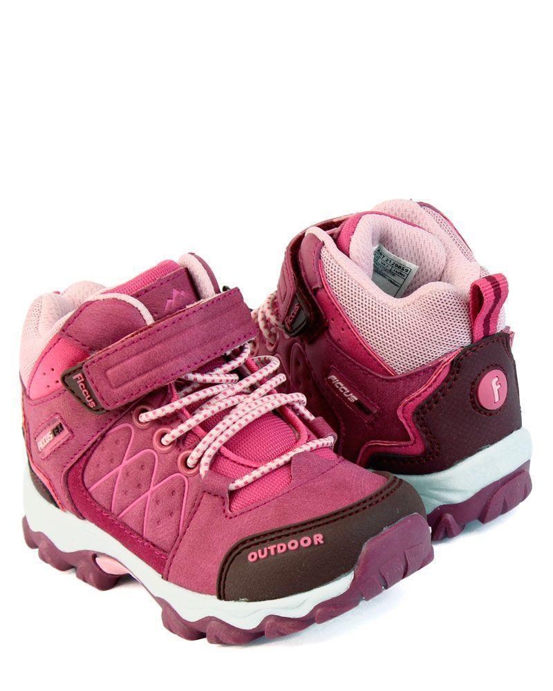 Zapatilla Outdoor Ficcustex Velcro Elástico Niña-2