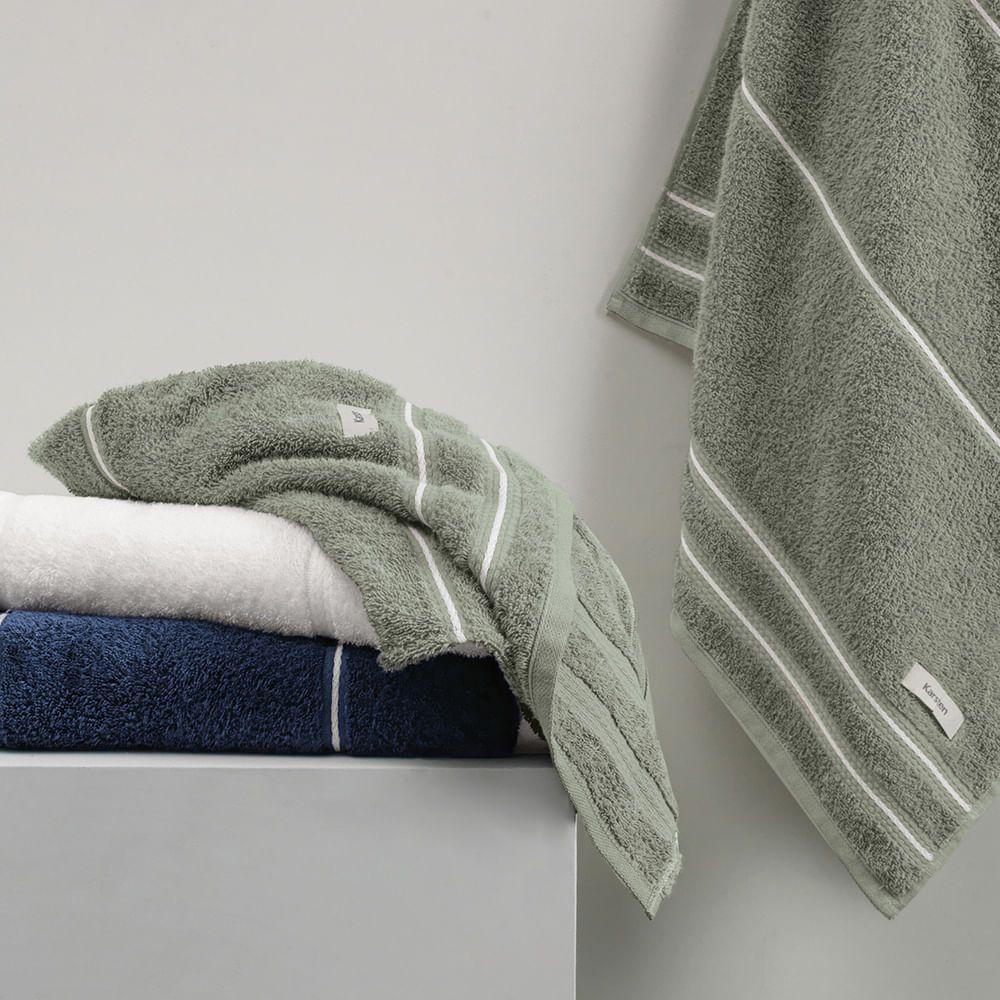 Toalla de mano Karsten Madri 380gr 49 x 70 cm Blanca-1