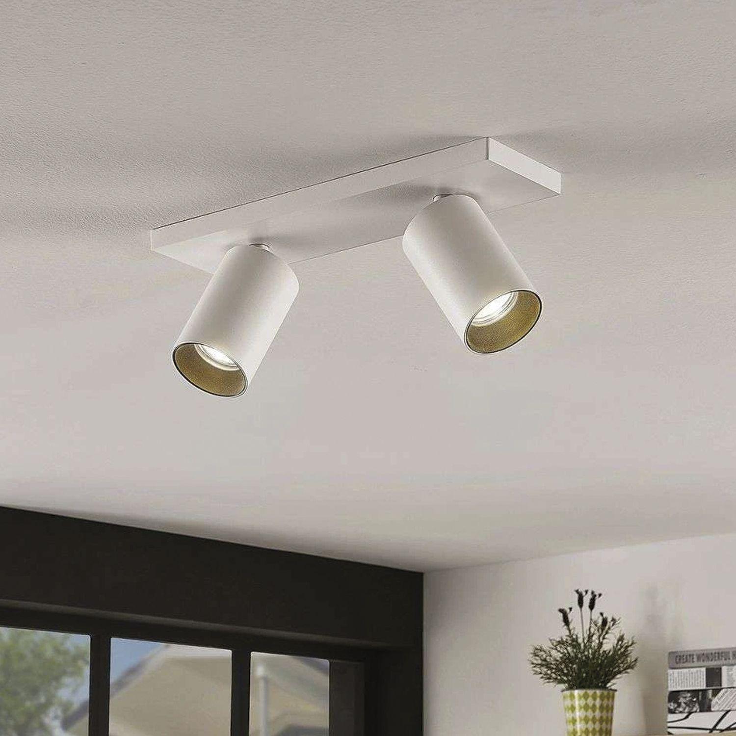 Foco Spotlight Blanco 2x Con Ampolleta 5,5W GU-10 Neutro M-2