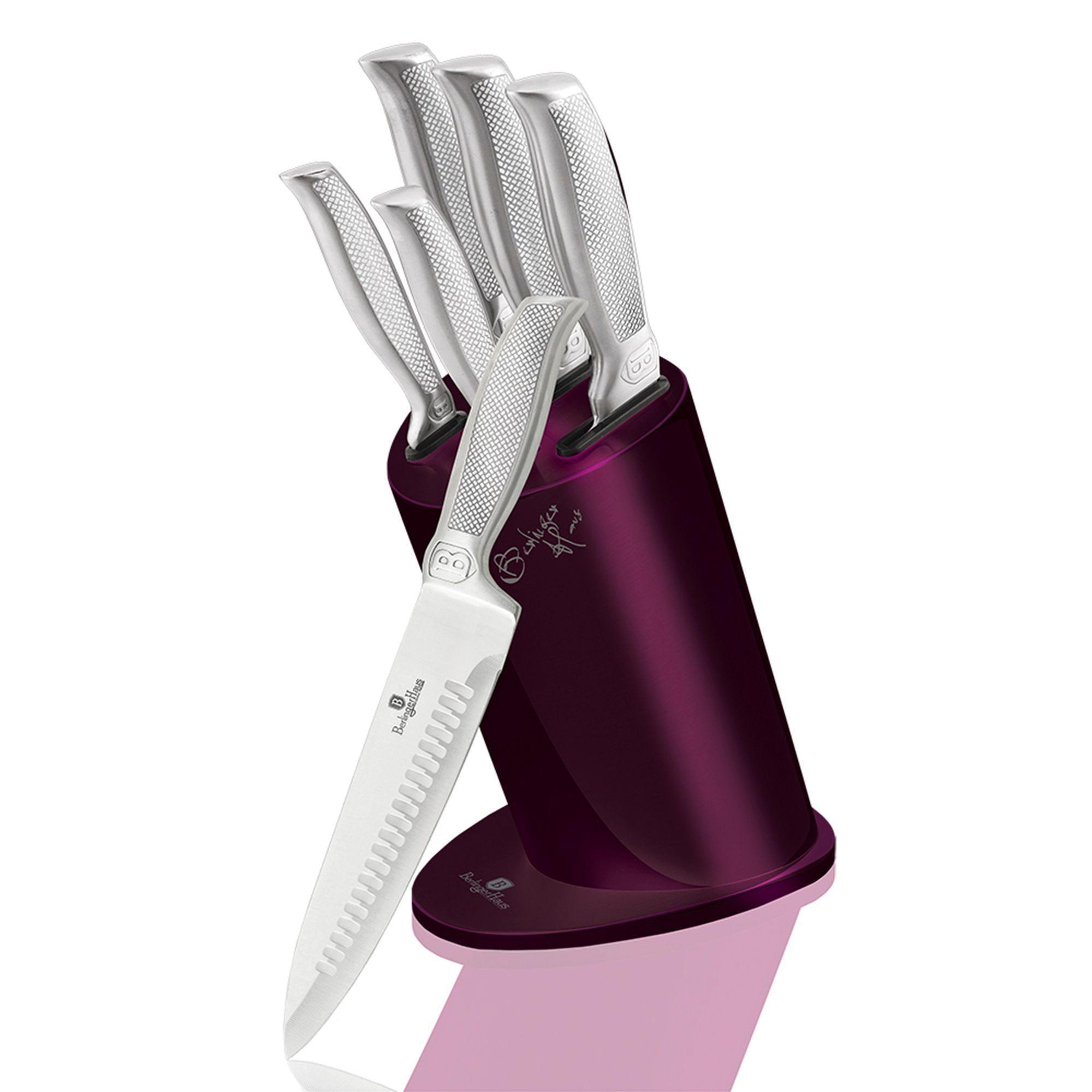  SET DE 6 PCS CUCHILLOS CON SOPORTE ORGANIZADOR-0