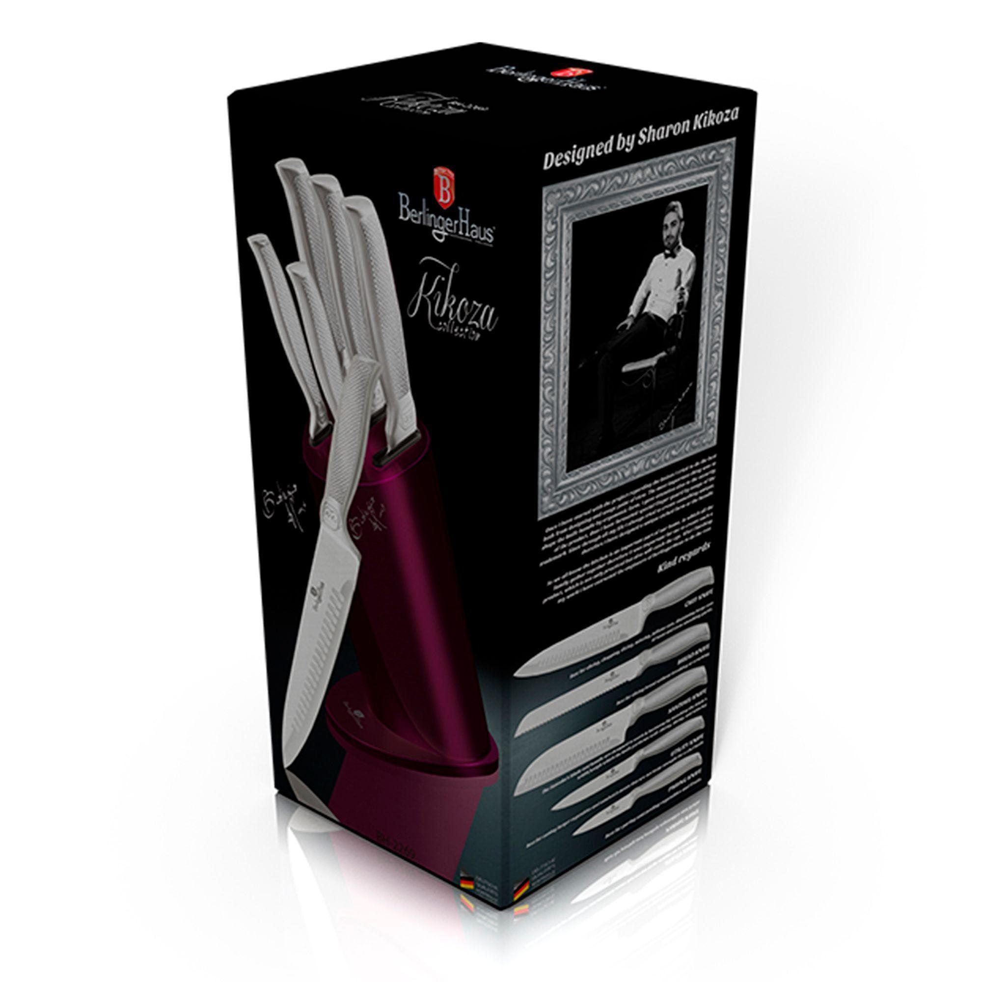  SET DE 6 PCS CUCHILLOS CON SOPORTE ORGANIZADOR-3