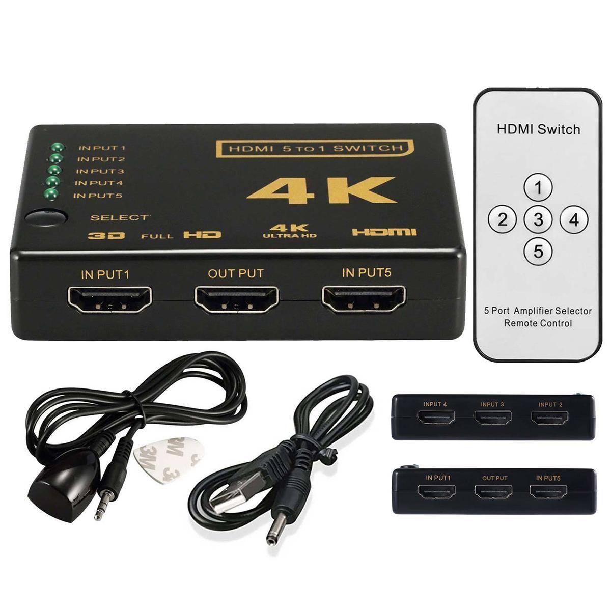 Switch HDMI 3 Entradas 1 Salida 4K Control Remoto Birlink-2