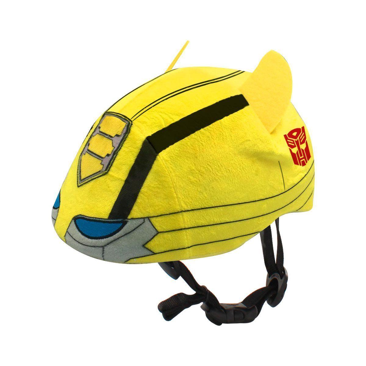 CASCO 3D BICICLETA NIÑOS - TRANSFORMERS - BUMBLEBEE - FUNDA PELUCHE - KEYRIDERS-0