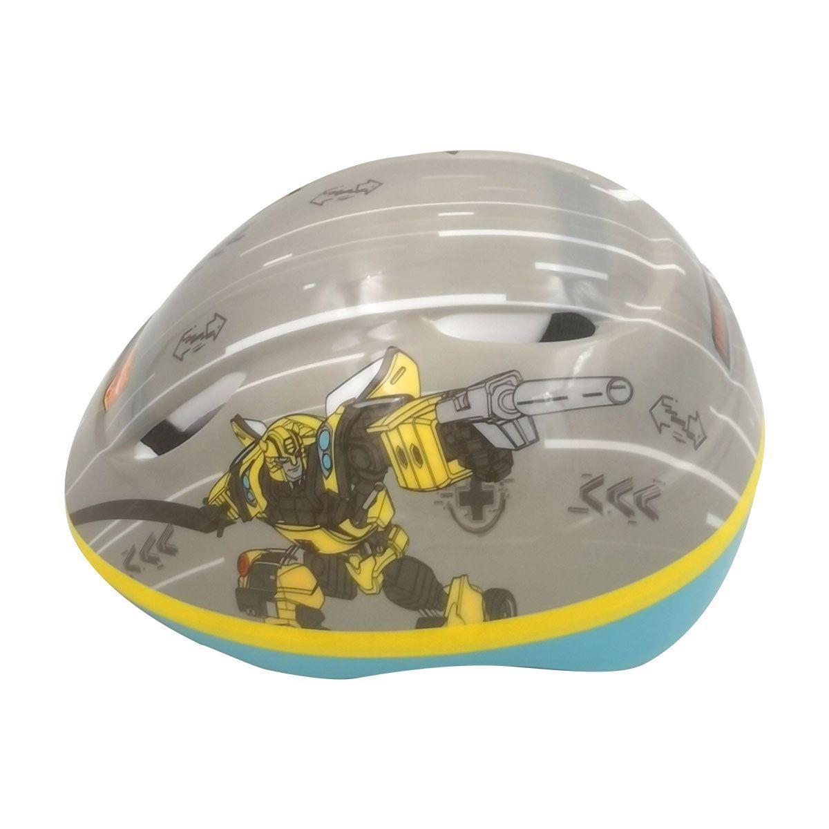 CASCO 3D BICICLETA NIÑOS - TRANSFORMERS - BUMBLEBEE - FUNDA PELUCHE - KEYRIDERS-1