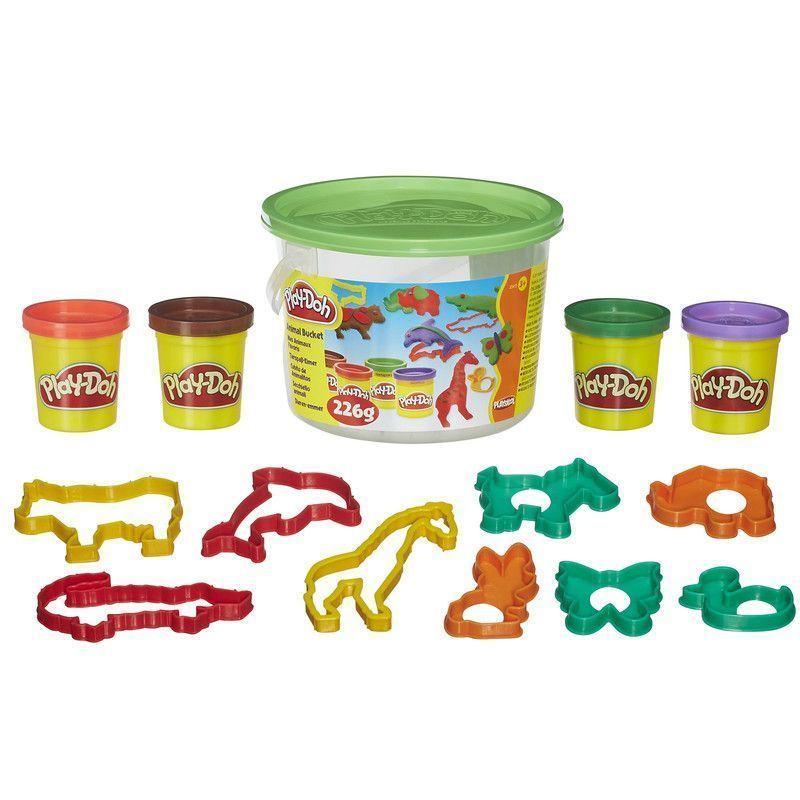 Masas y Plastilinas Play-Doh Mini Cubo de Animales-1