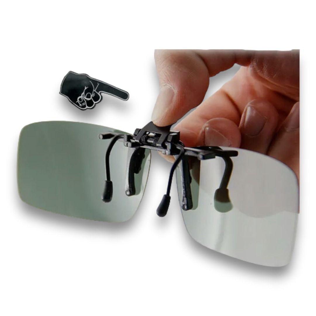 LENTES POLARIZADO SOBREPUESTO DE CLIP USO DE DIA  AJ29-1