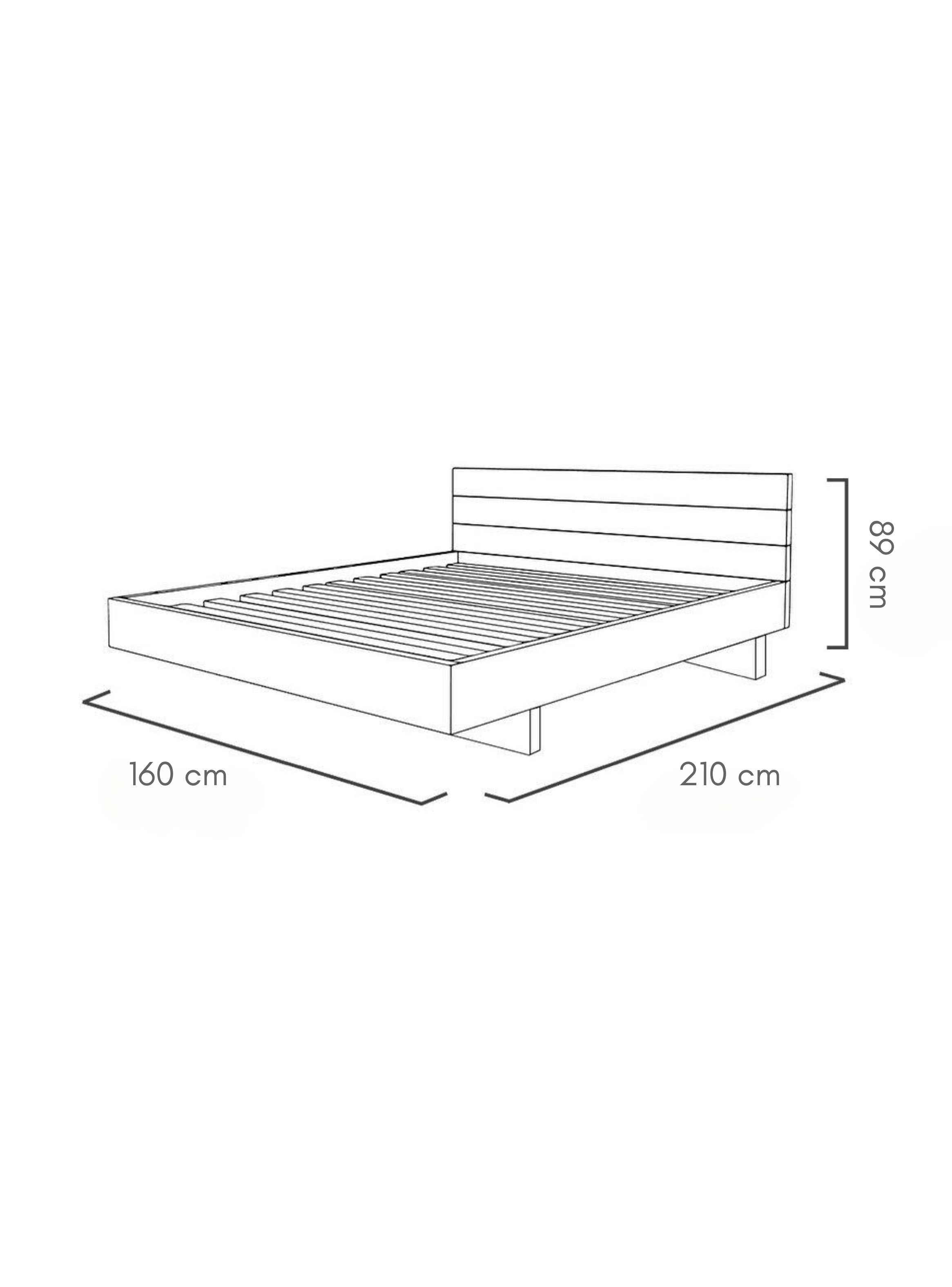 Cama OMI Color Castaño 2 Plazas-1
