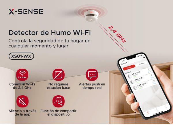 Detector Sensor Alarma de humo XS01-WX WIFI-2