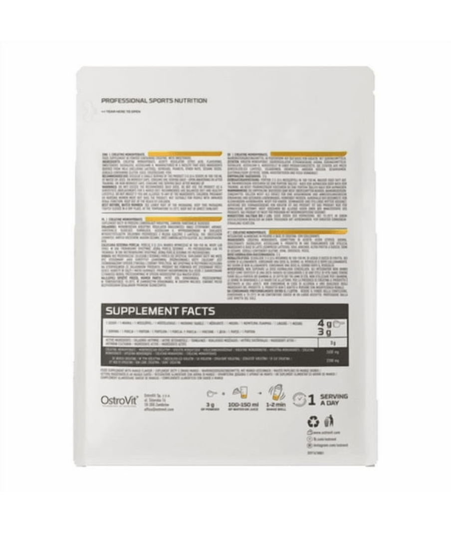 Creatina Monohidratada Ostrovit 300 Grs MANGO-2