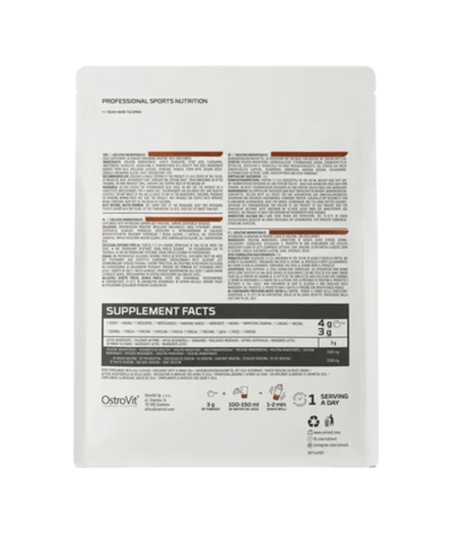 Creatina Monohidratada Ostrovit 300 Grs SABOR COLA-2