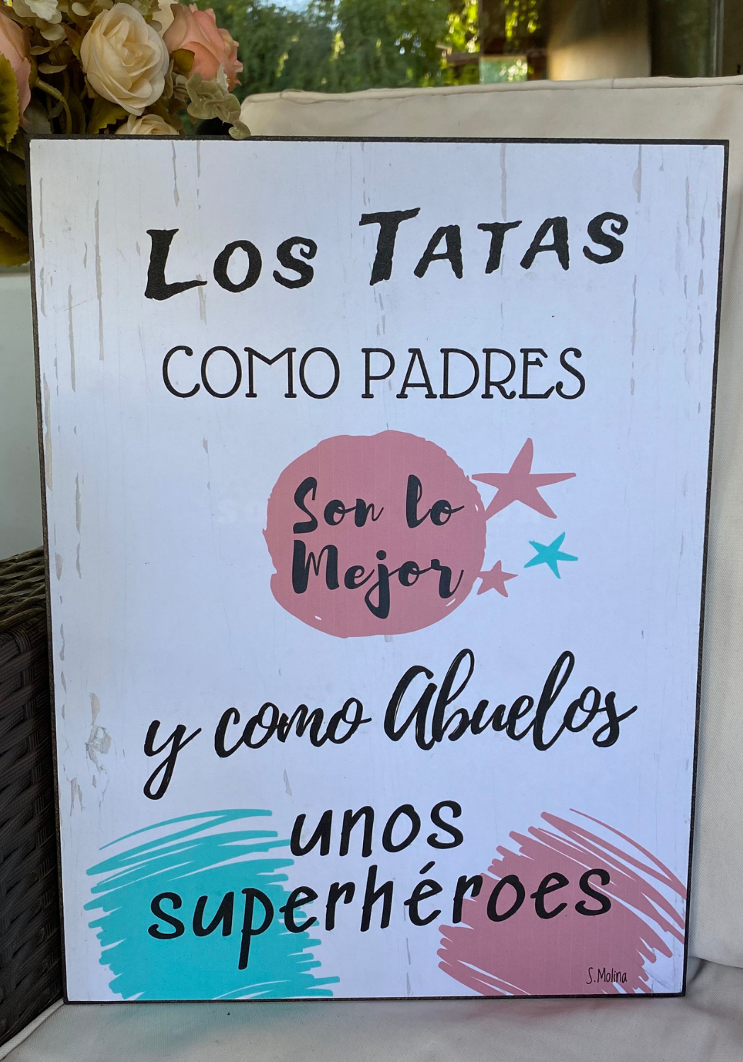 CUADRO DE MADERA "LOS TATAS"-3