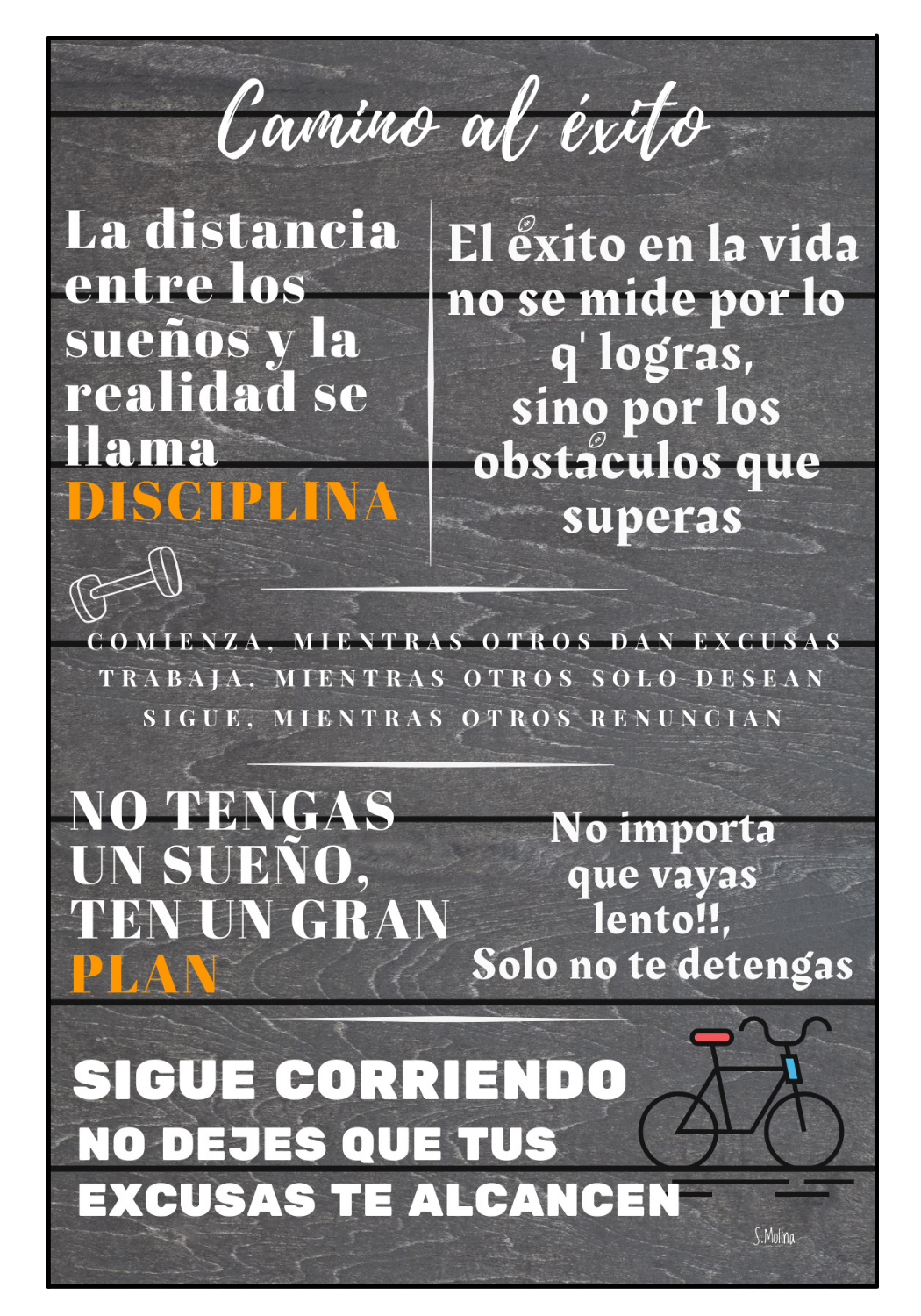 CUADRO DE MADERA "CAMINO AL EXITO"-0