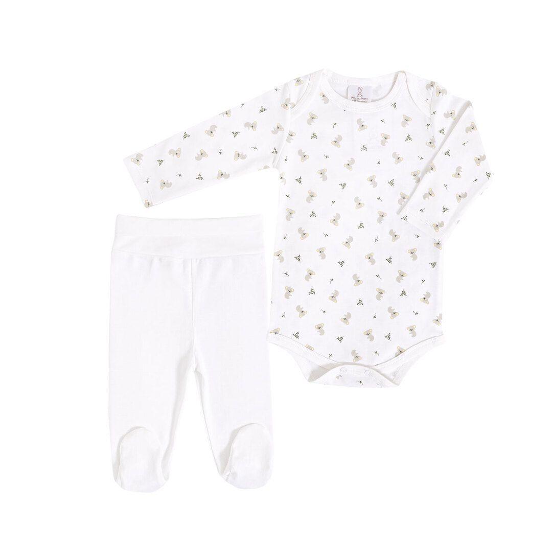 CONJUNTO ALGODÓN PERUANO - BODY & PANTALÓN BABY KOALA-0