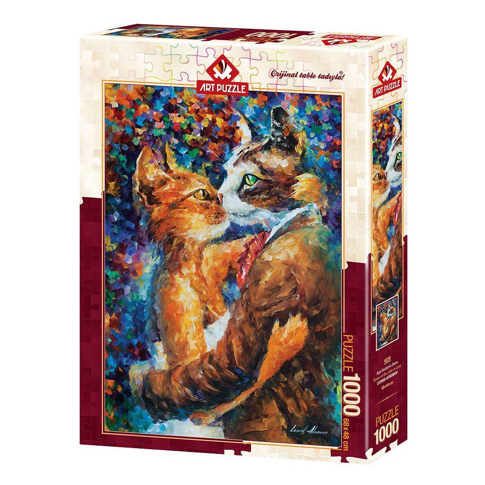 Puzzle 1000 piezas - Dance Of The Cats In Love-0