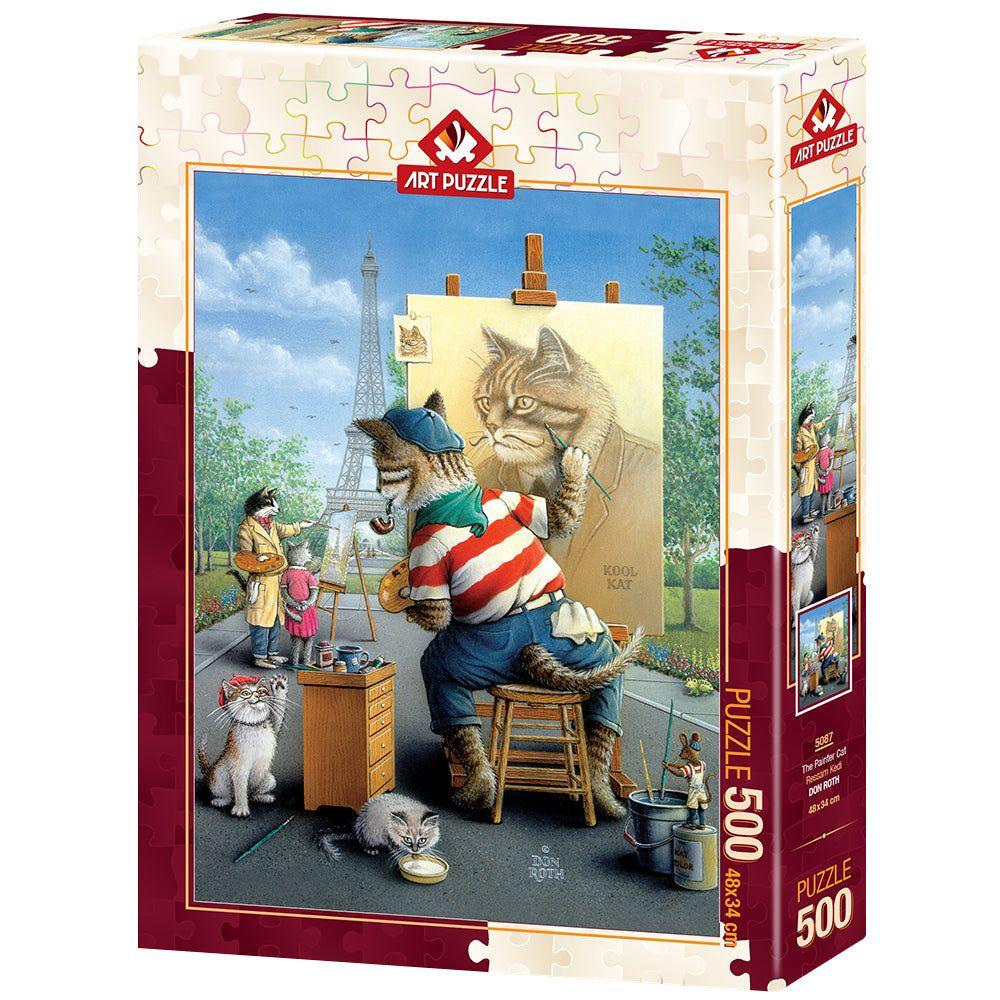 Puzzle 500 piezas - The Painter Cat-0