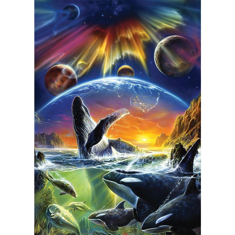 Puzzle 500 piezas - Orca Aurora-1