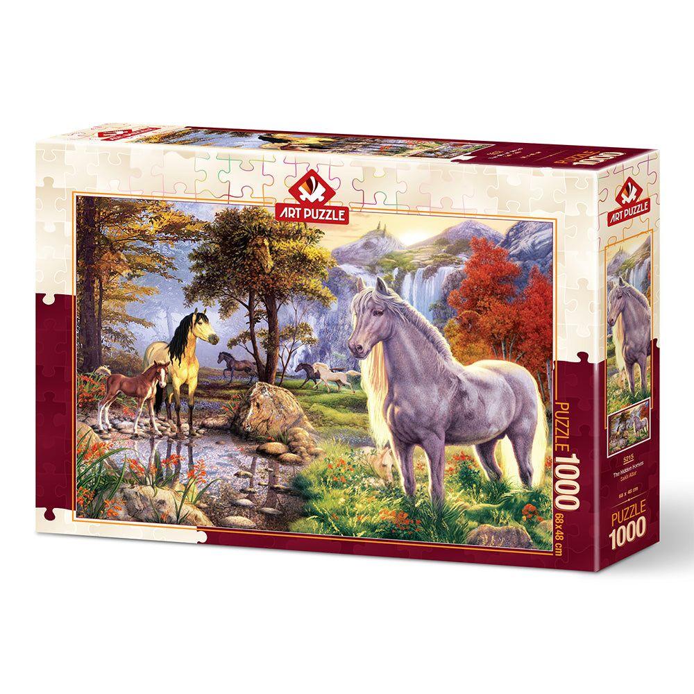 Puzzle 1000 piezas - The Hidden Horses-0