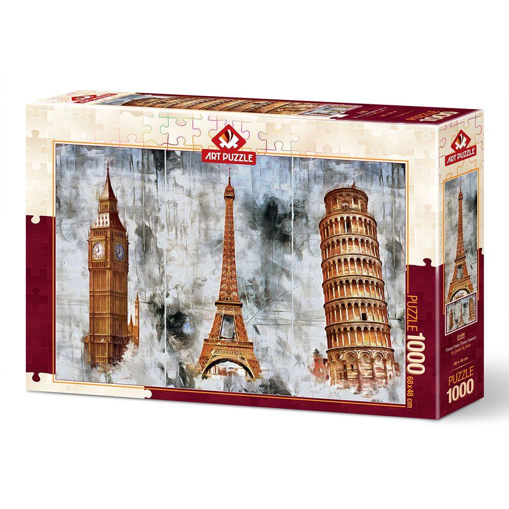 Puzzle 1000 piezas - Three Cities Three Towers-0