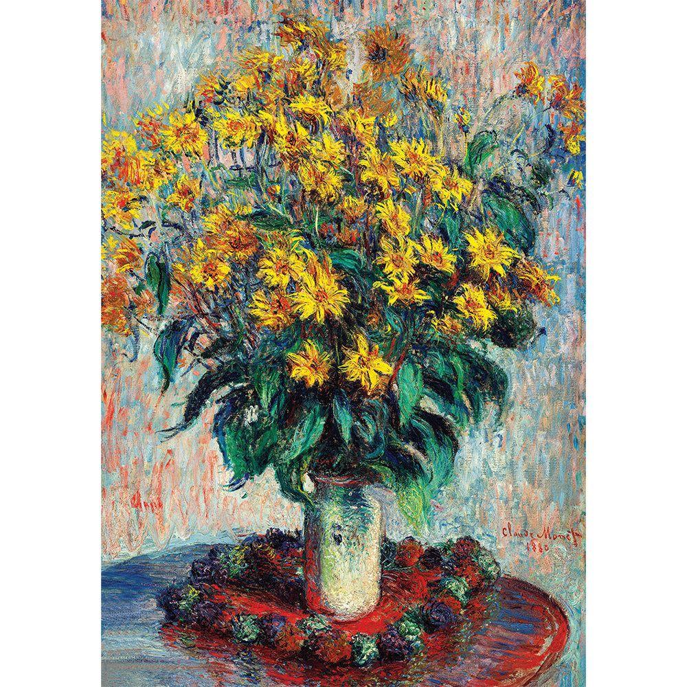 Puzzle 1000 piezas - Jerusalem Artichoke Flowers by Claude Monet-1