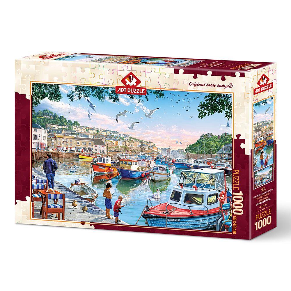 Puzzle 1000 piezas - The Little Fishermen At The Harbour-0