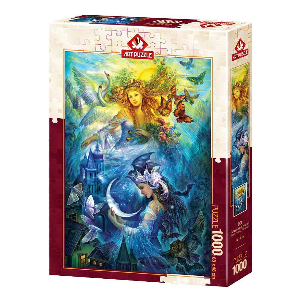 Puzzle 1000 piezas - The Day and Night Princesses-0