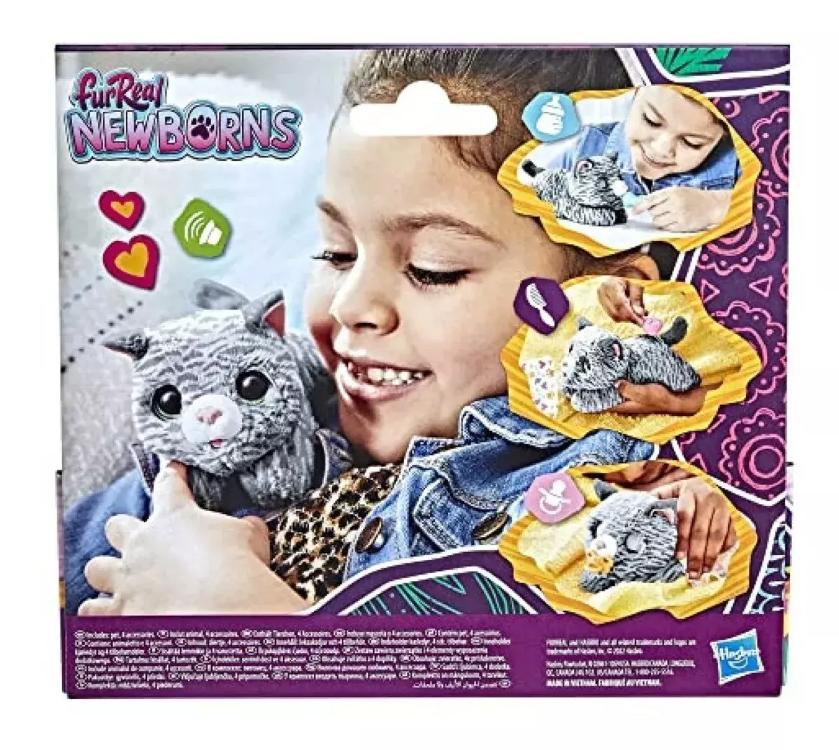 Peluche Furreal Newborns Interactivo - Gatito -4