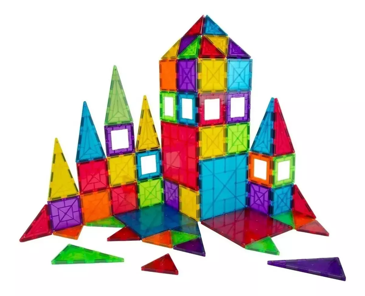 Juego Bloques Magnéticos Braintoys Imanix Classic 60 Piezas-1