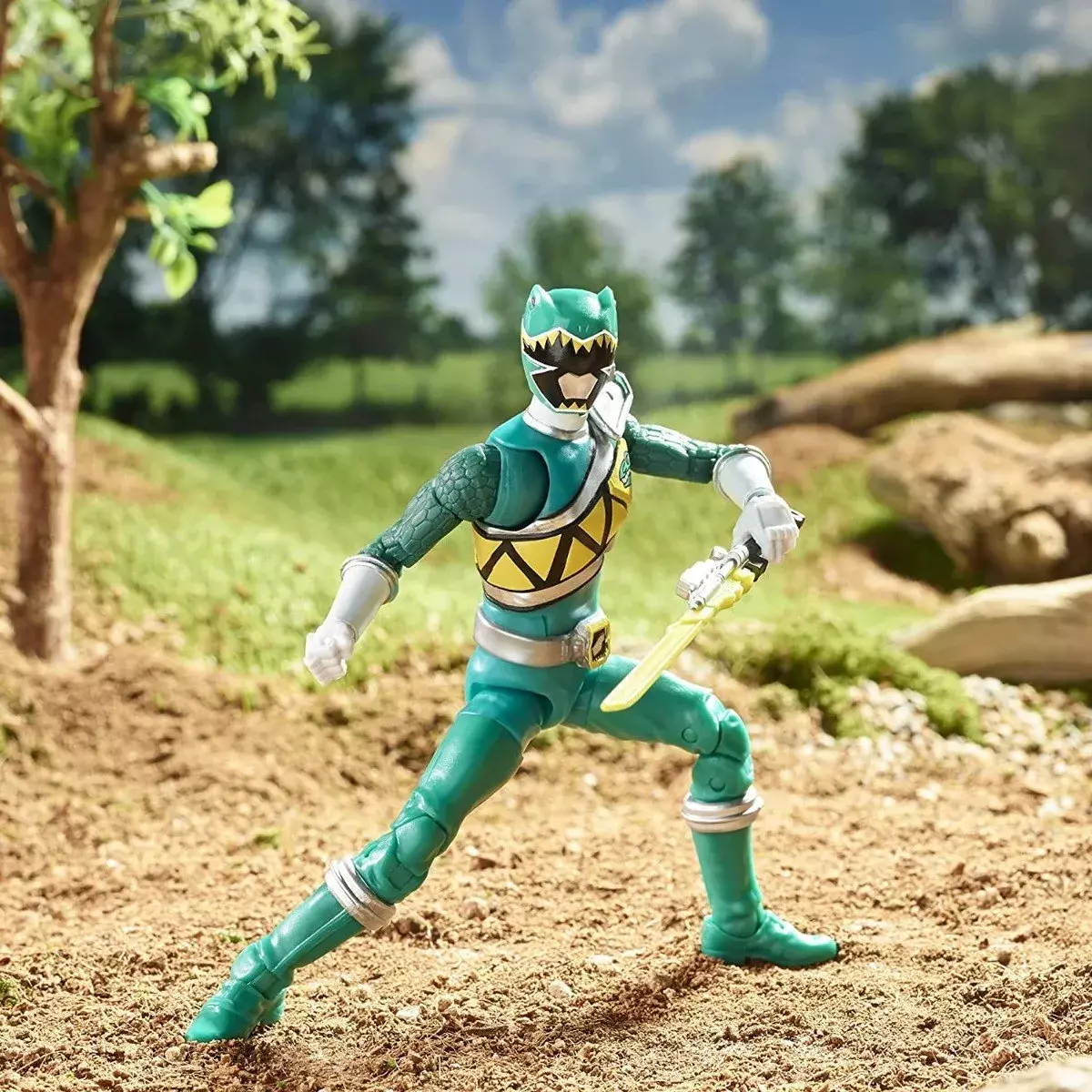 Figura Power Rangers Lightning Collection - Dino Char Green-5