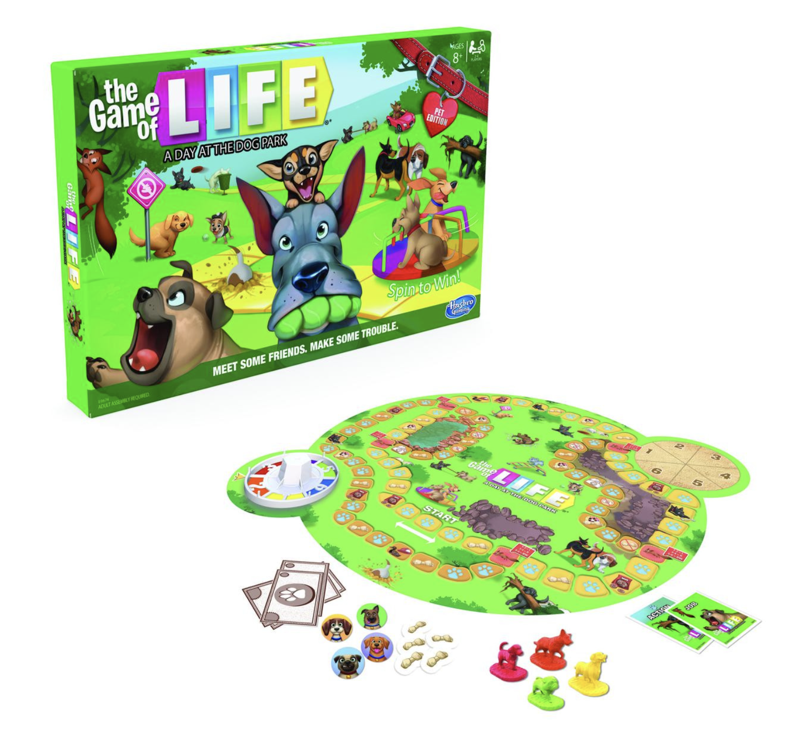 Life Un Dia En El Parque Para Perros - Juego Mesa - Hasbro-1