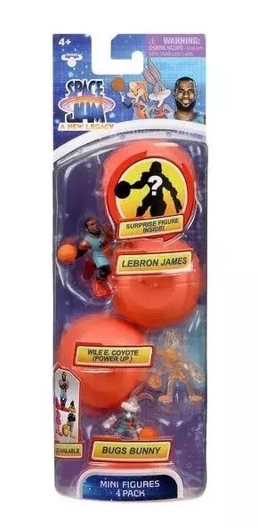 Figura Space Jam 4 Pack Lebron B Bunny Coyote -0