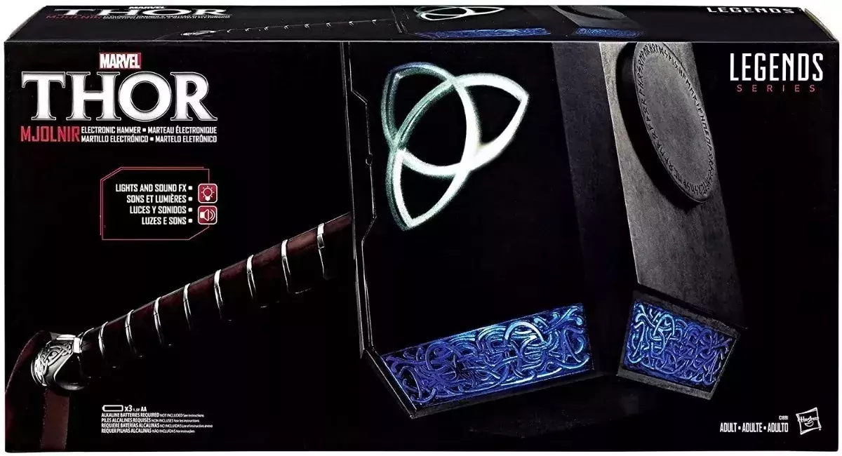 Martillo Electrónico De Thor Marvel Avengers Legends Mjolnir-0