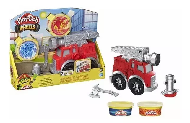 Play Doh Wheels Mini Camion De Bomberos-2