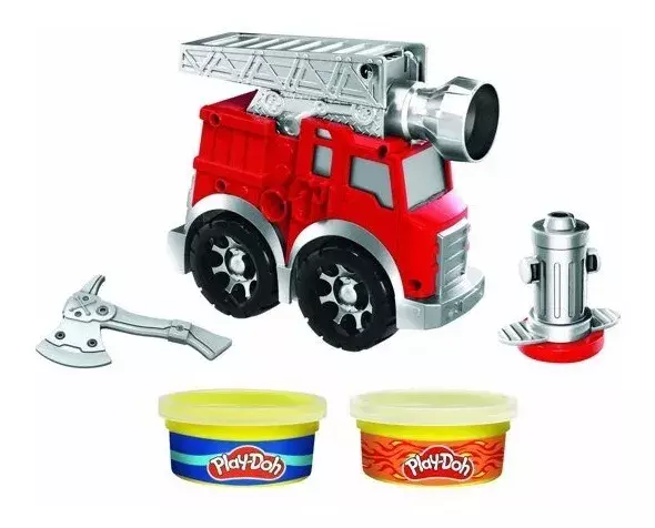 Play Doh Wheels Mini Camion De Bomberos-1