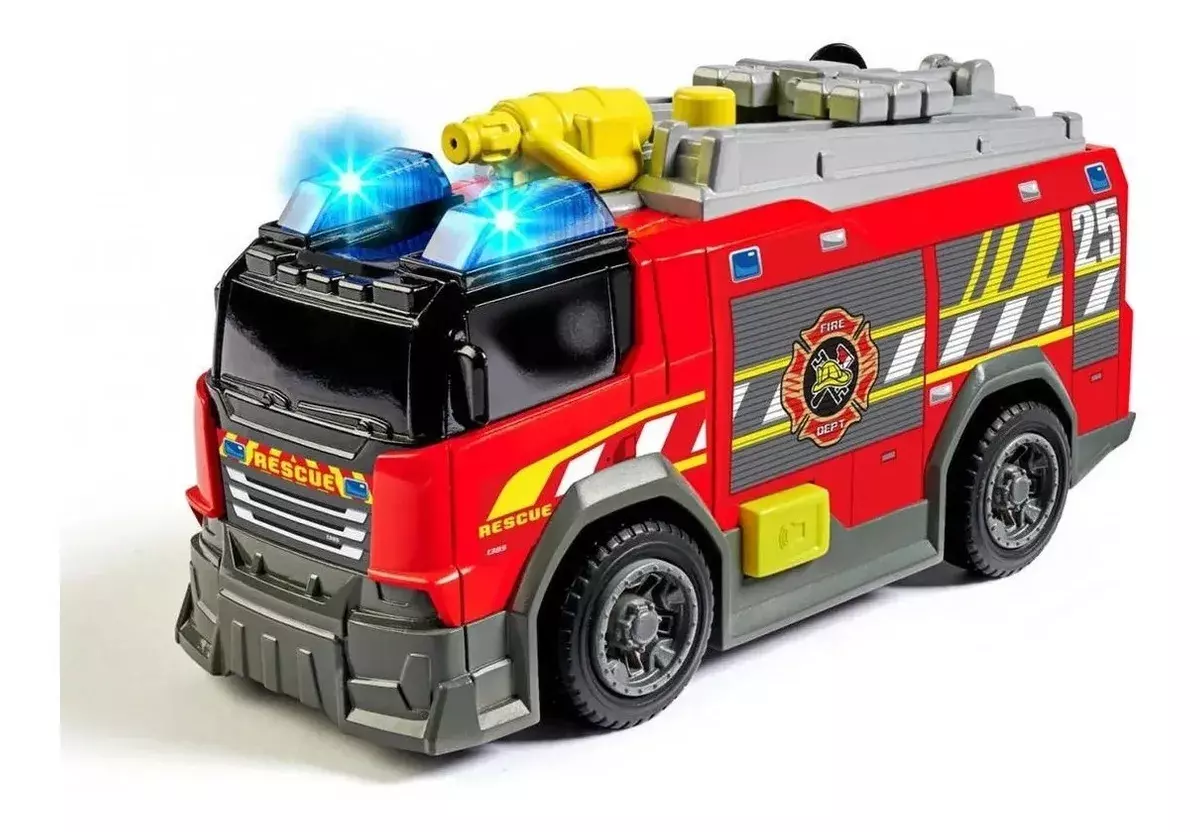 Camion De Bomberos - Lanza Agua - Sonido Y Luces - Dickie-4