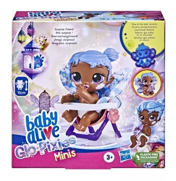 Muñeca Baby Alive Glo Pixies Minis Sky Breeze -0