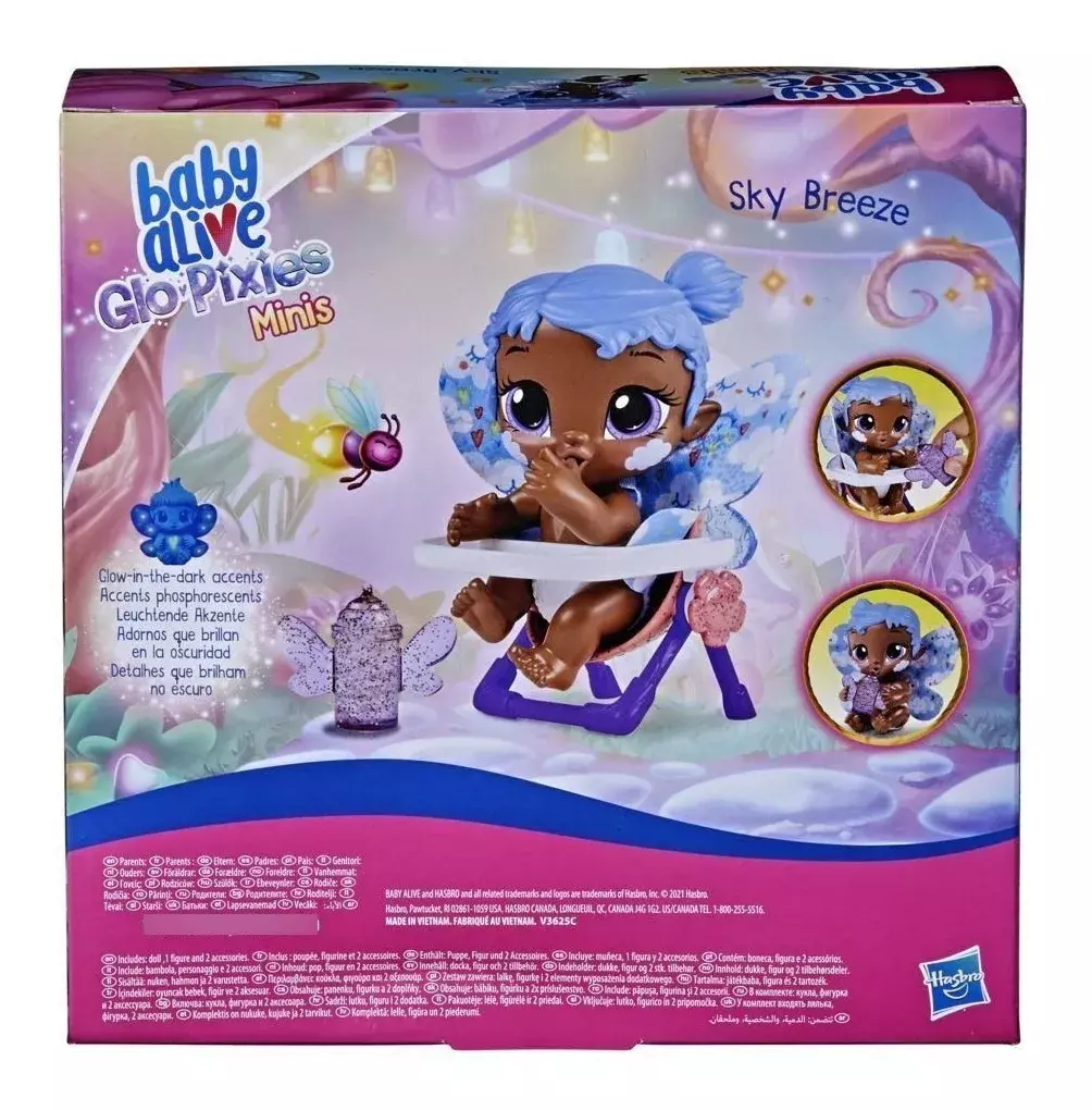 Muñeca Baby Alive Glo Pixies Minis Sky Breeze -2