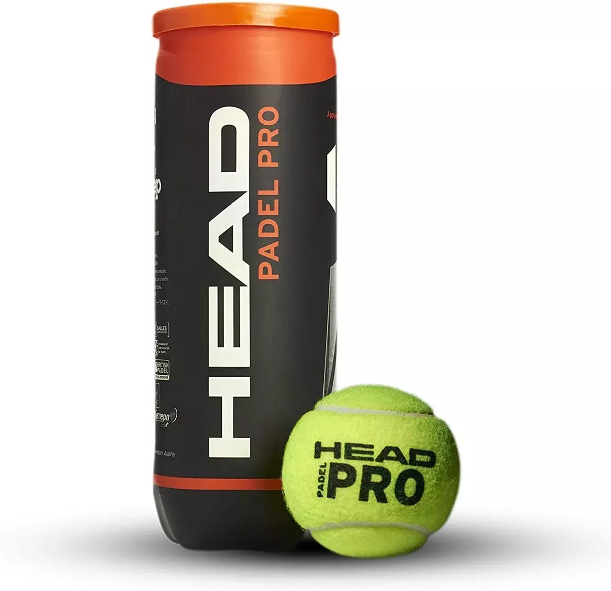 Pelotas Head Padel Pro - Tarro Con 3 Pelotas-1