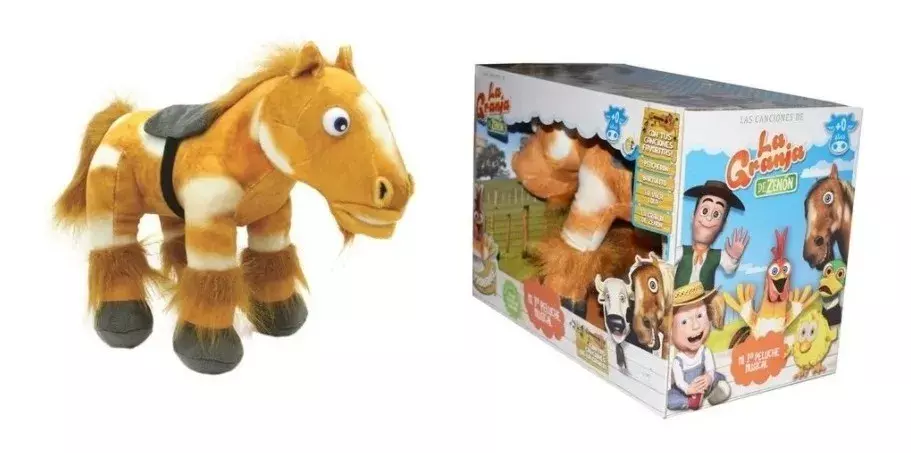 Peluche Caballo Percherón Granja De Zenón 33x27cm-0