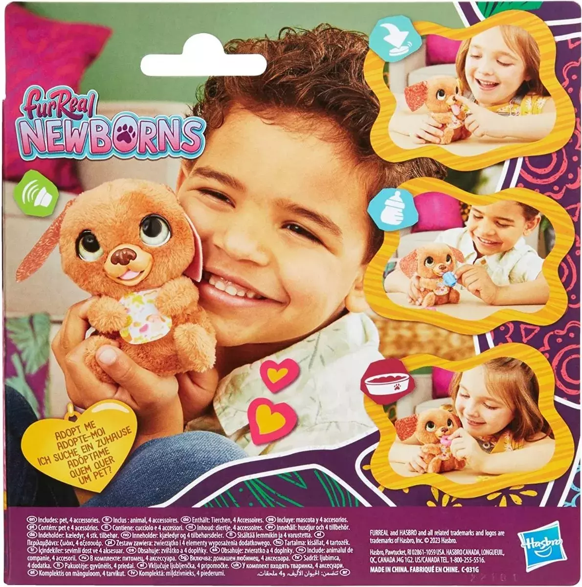 Peluche Furreal Newborns Interactivo - Perrito-5