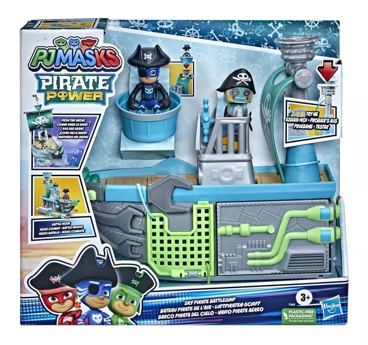 Pj Masks Barco Pirata Del Cielo - Hasbro-0
