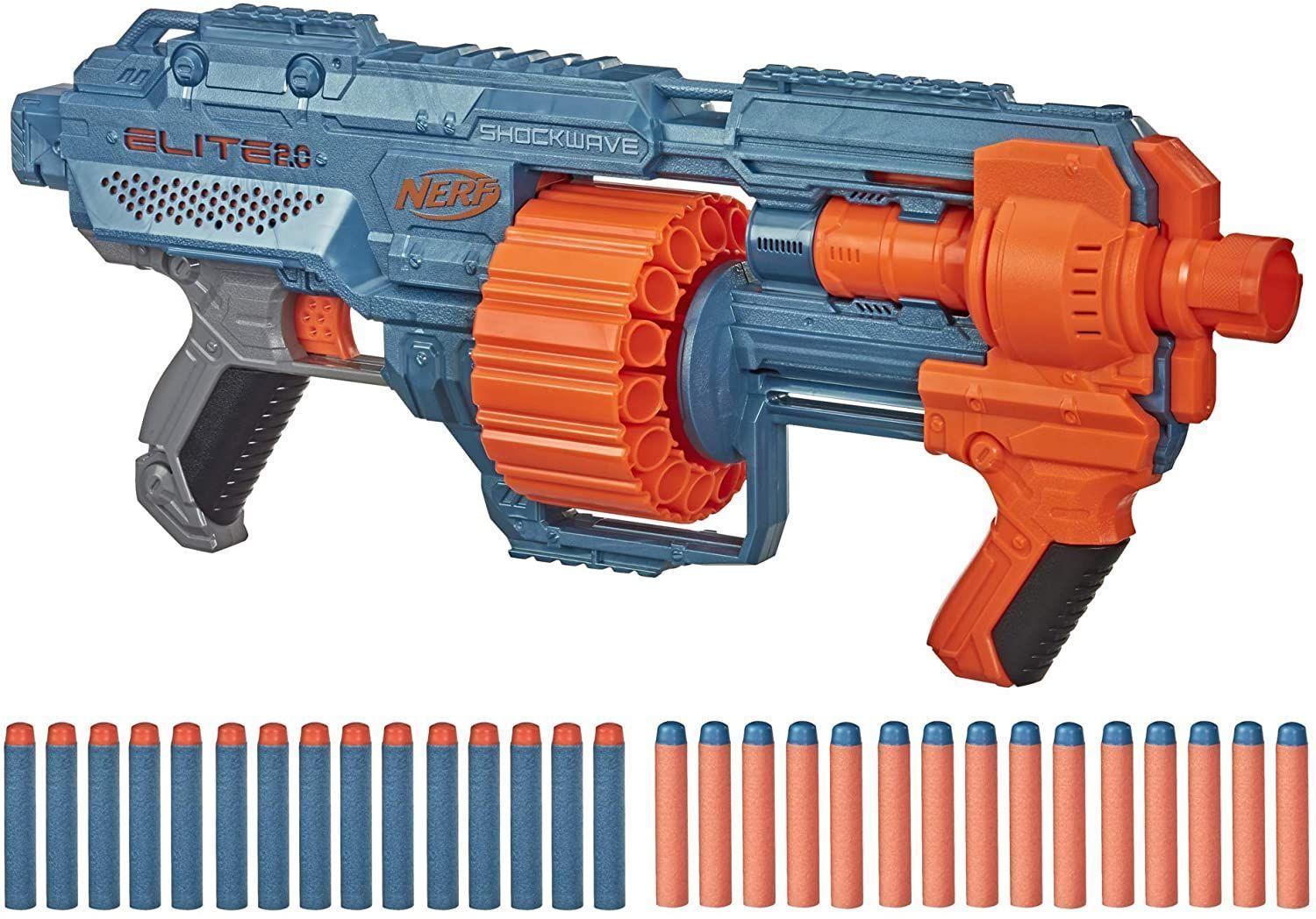 Lanzador Nerf Shockwave Surgefire Elite 2.0 Dardos-1