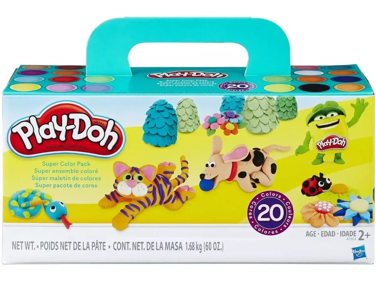 Play Doh Pack 20 Colores Potes-0