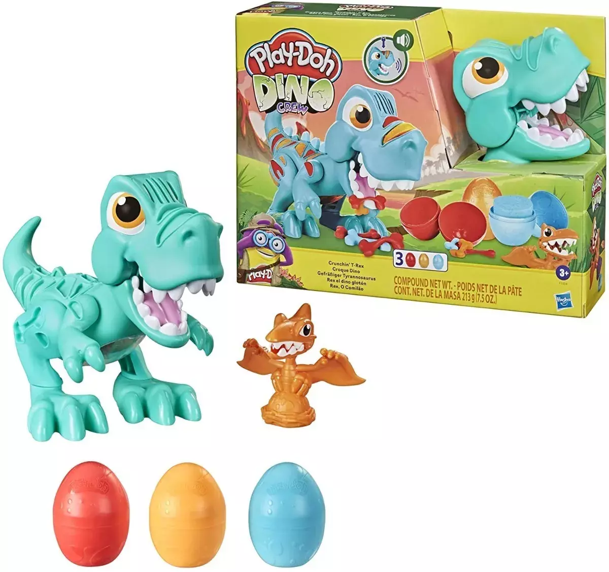 Play Doh Dino Crew Crunchin Dinosaurio T-rex /-1